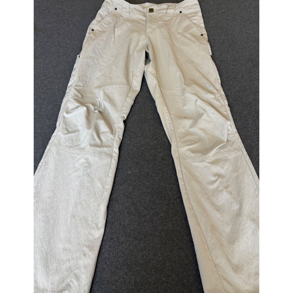 Mountain Hardwear Mens 30 Regular OM2819 Hiking Pants Tan Nylon Stretch Outdoor